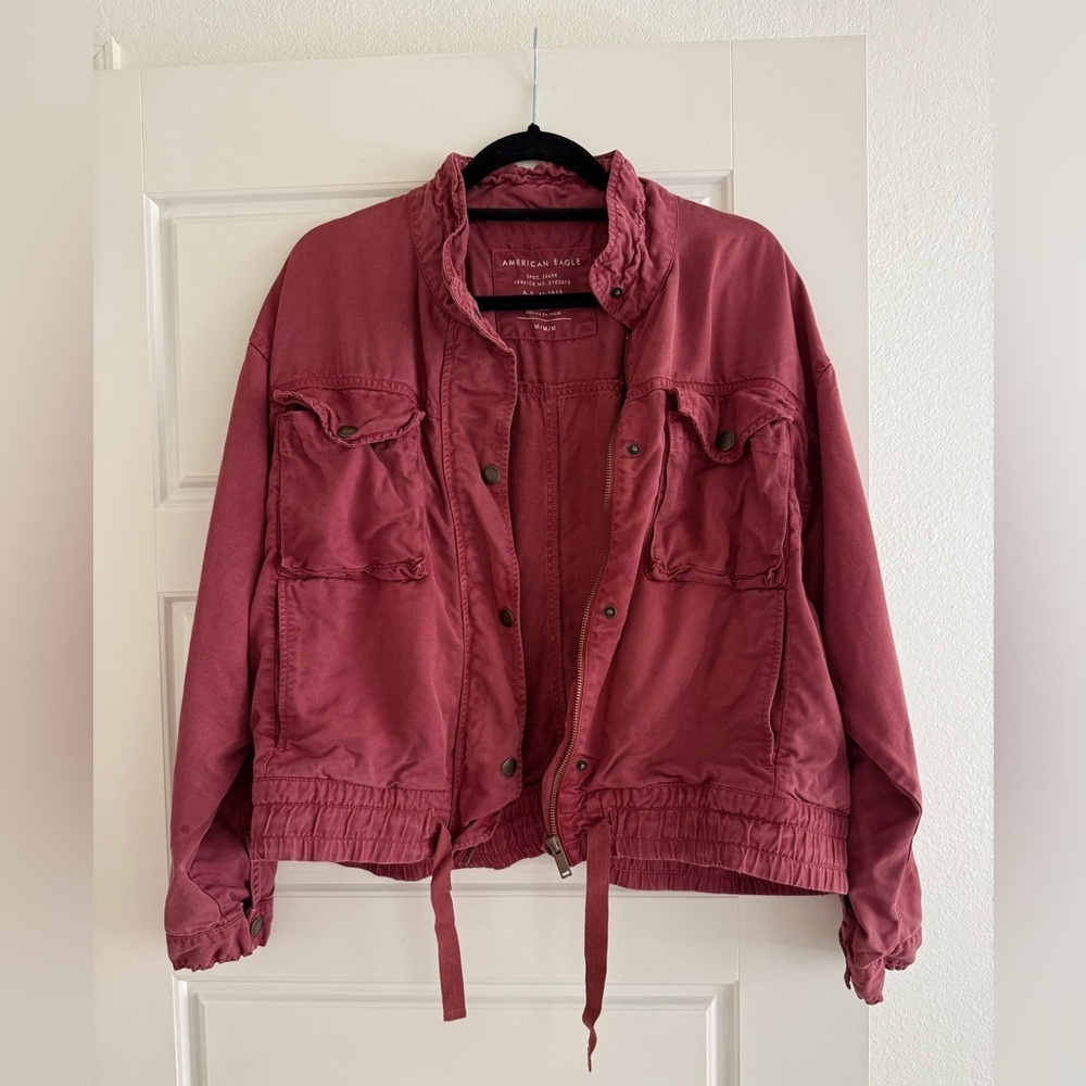 American Eagle Dusty Rose Utility Jacket Size Medium